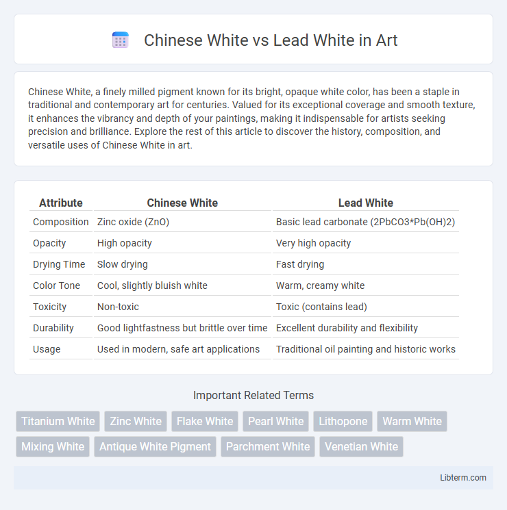 Lead White vs Chinese White in Art - What is The Difference?