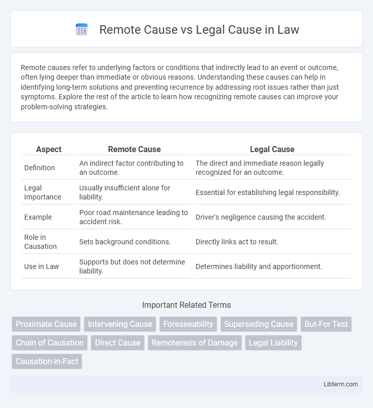 Legal Cause vs Remote Cause in Law - What is The Difference?
