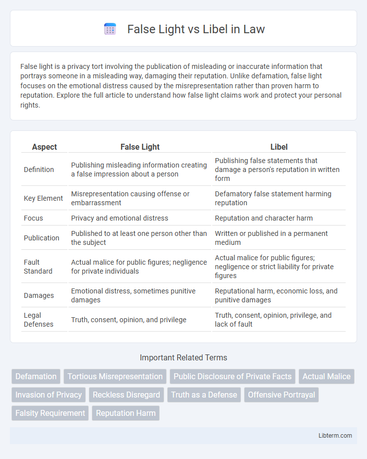 Libel vs False Light in Law - What is The Difference?