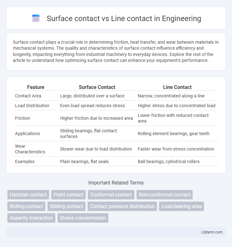 Line contact vs Surface contact in Engineering - What is The Difference?