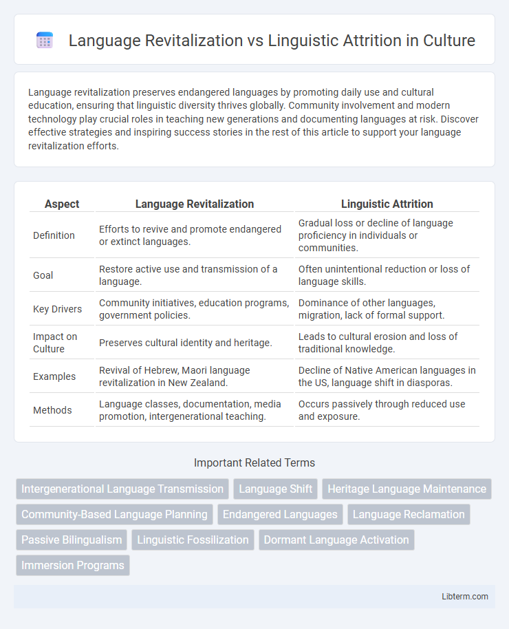 Linguistic Attrition vs Language Revitalization in Culture - What is The Difference?
