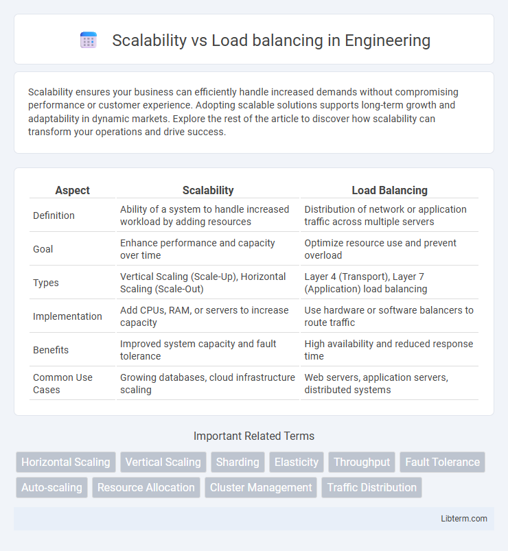 Load balancing vs Scalability in Engineering - What is The Difference?