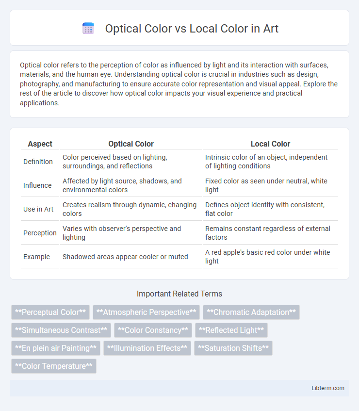 Local Color vs Optical Color in Art - What is The Difference?