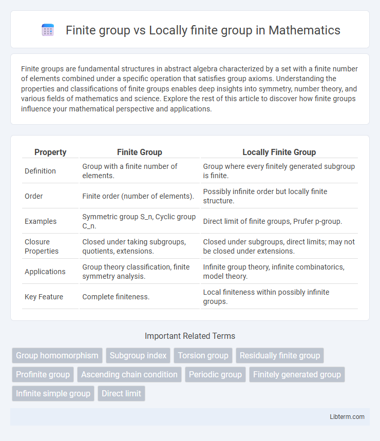 Locally finite group vs Finite group in Mathematics - What is The Difference?