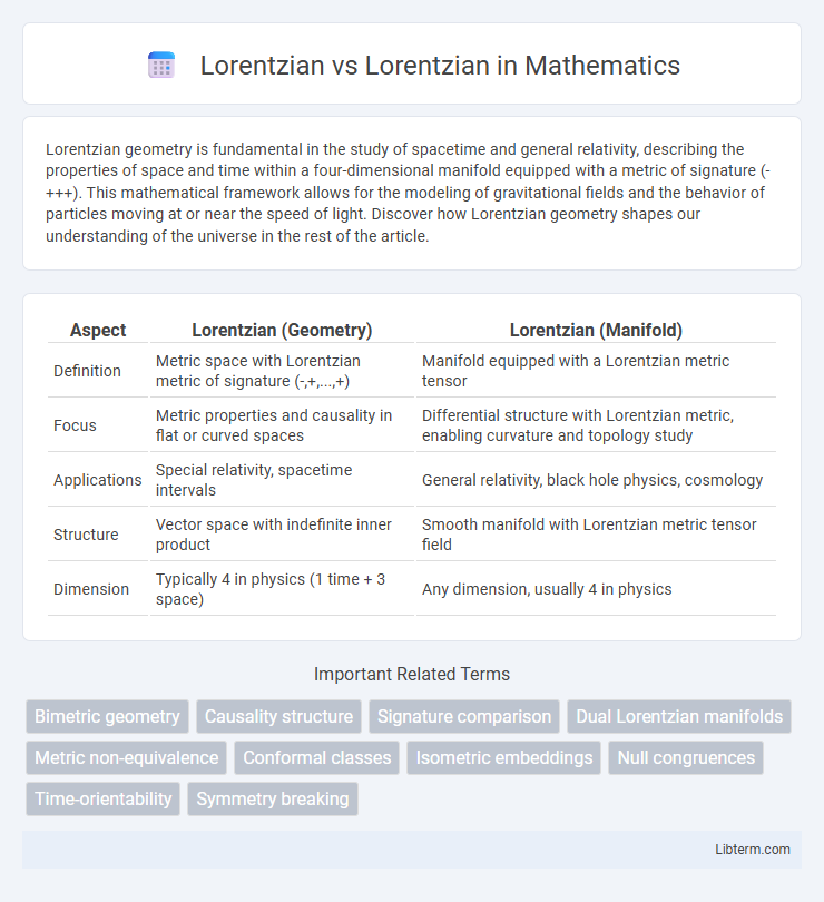 Lorentzian vs Lorentzian in Mathematics - What is The Difference?