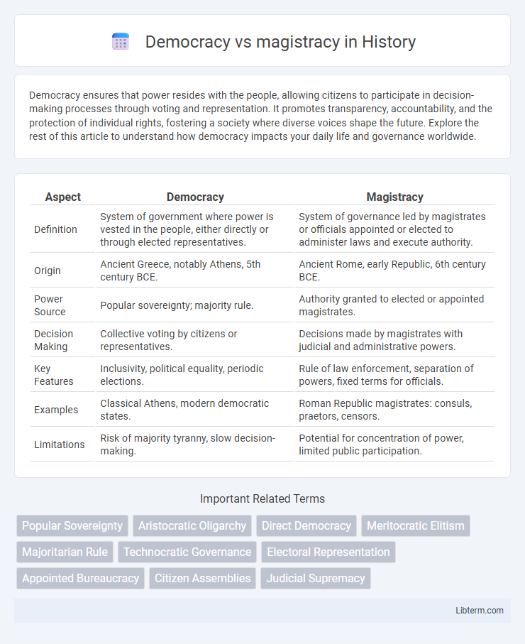 magistracy vs Democracy in History - What is The Difference?