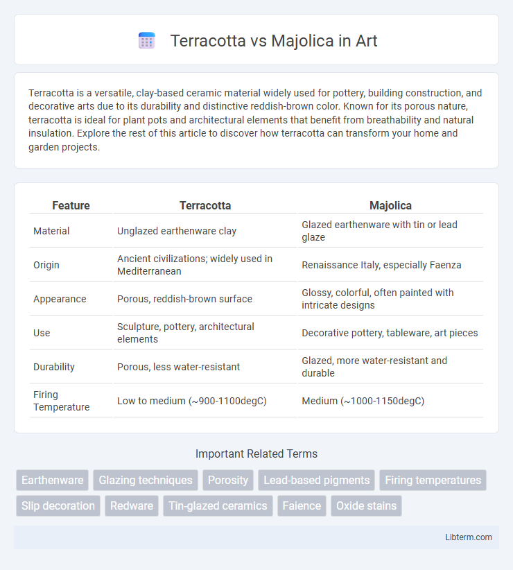 Majolica vs Terracotta in Art - What is The Difference?