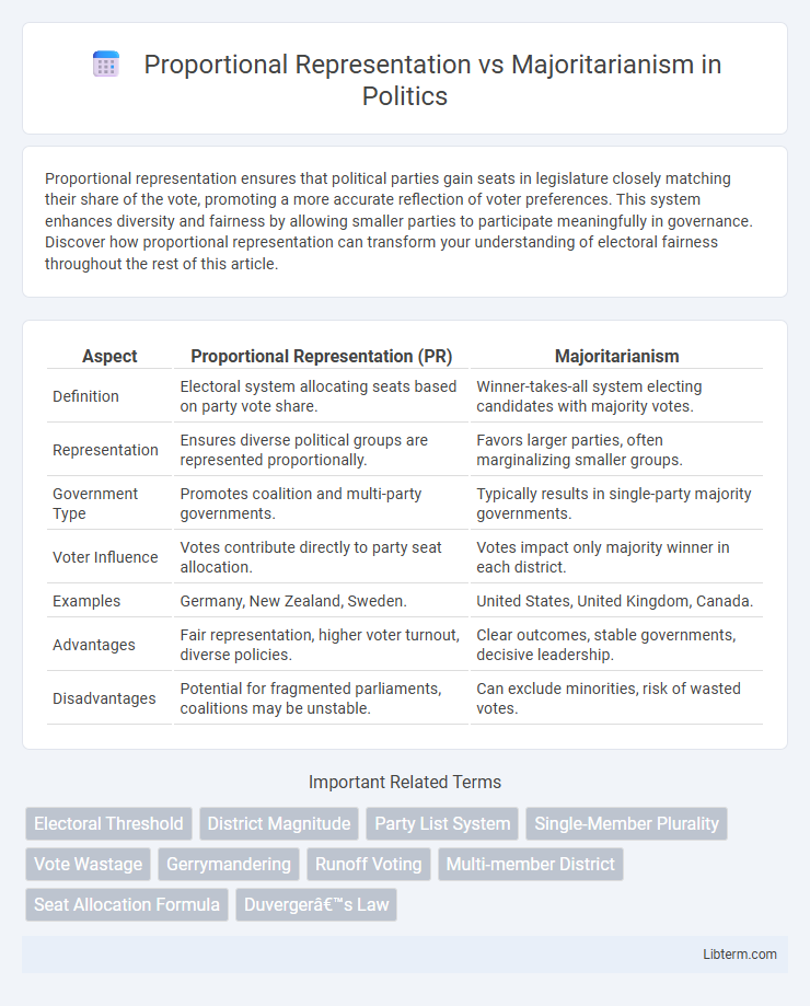 Majoritarianism vs Proportional Representation in Politics - What is The Difference?