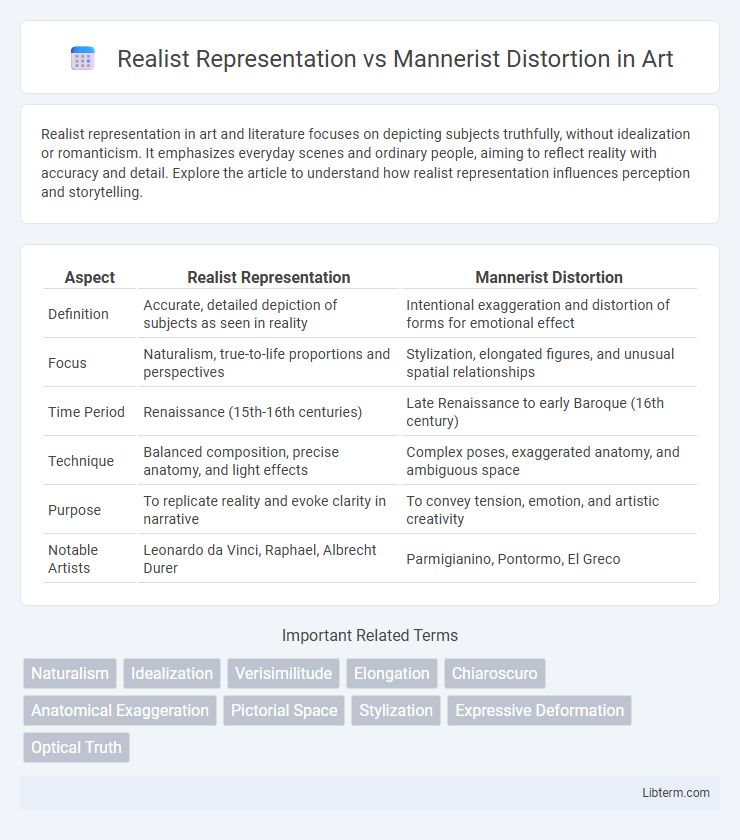 Mannerist Distortion vs Realist Representation in Art - What is The Difference?
