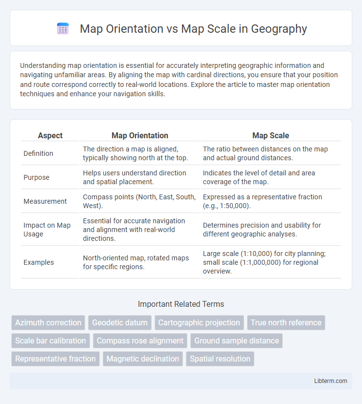Map Scale vs Map Orientation in Geography - What is The Difference?