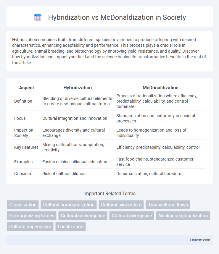 McDonaldization vs Hybridization in Society - What is The Difference?