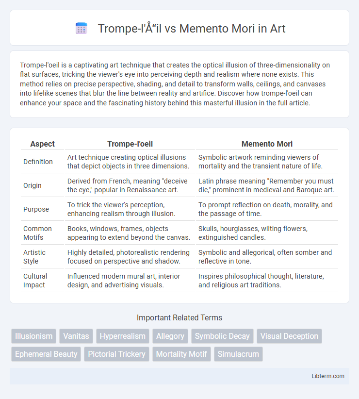 Memento Mori vs Trompe-l'œil in Art - What is The Difference?