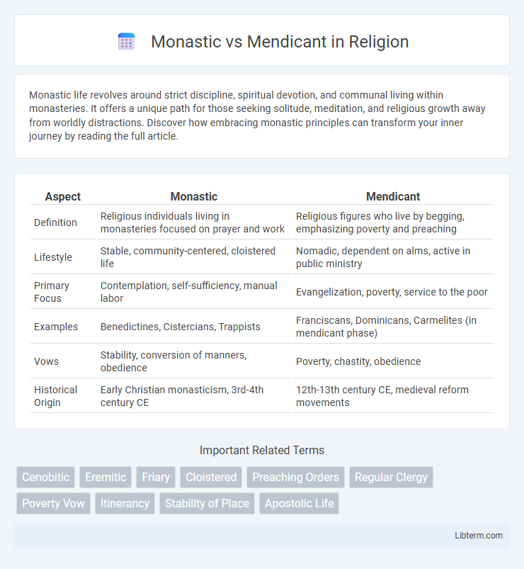 Mendicant vs Monastic in Religion - What is The Difference?