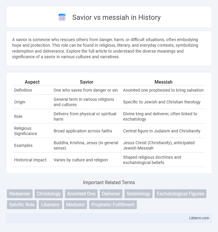 messiah vs Savior in History - What is The Difference?