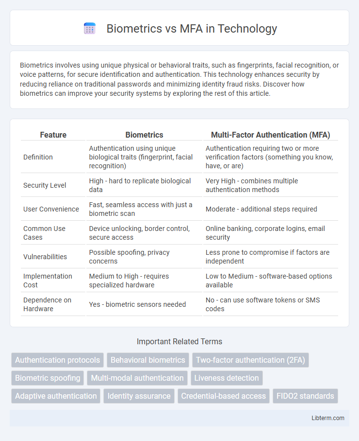 MFA vs Biometrics in Technology - What is The Difference?