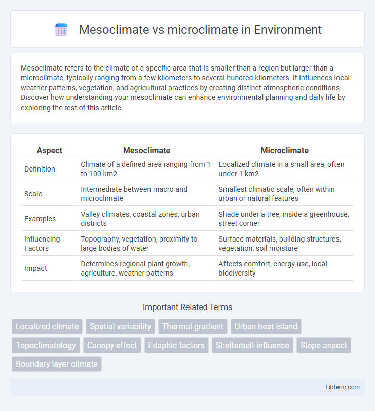 microclimate vs Mesoclimate in Environment - What is The Difference?