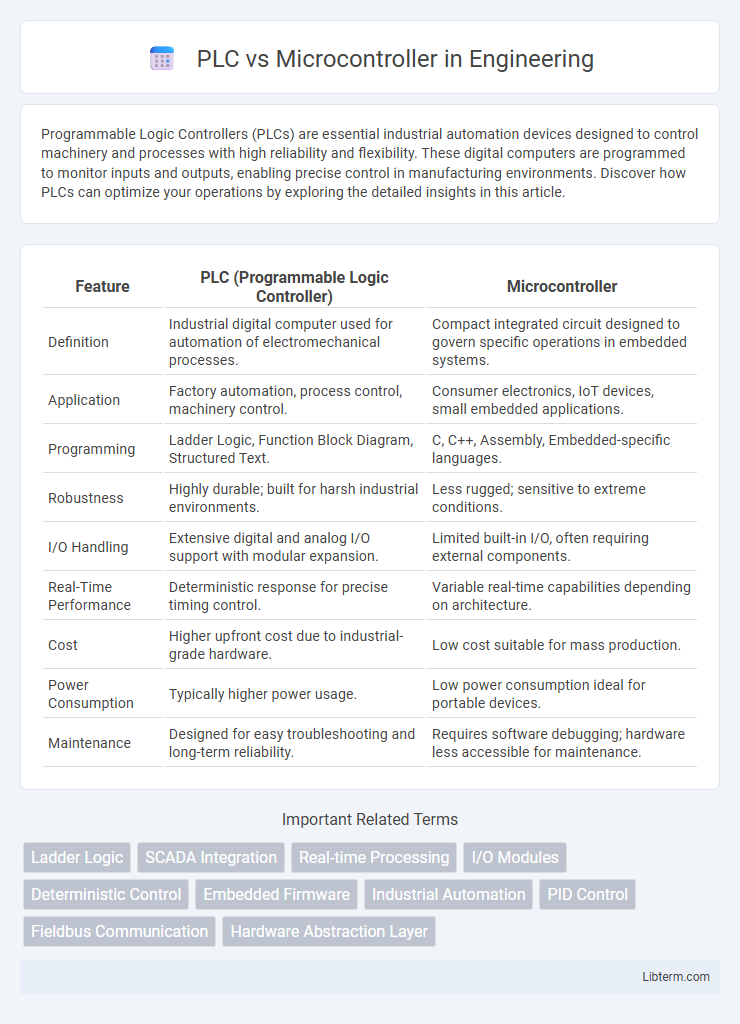 Microcontroller vs PLC in Engineering - What is The Difference?