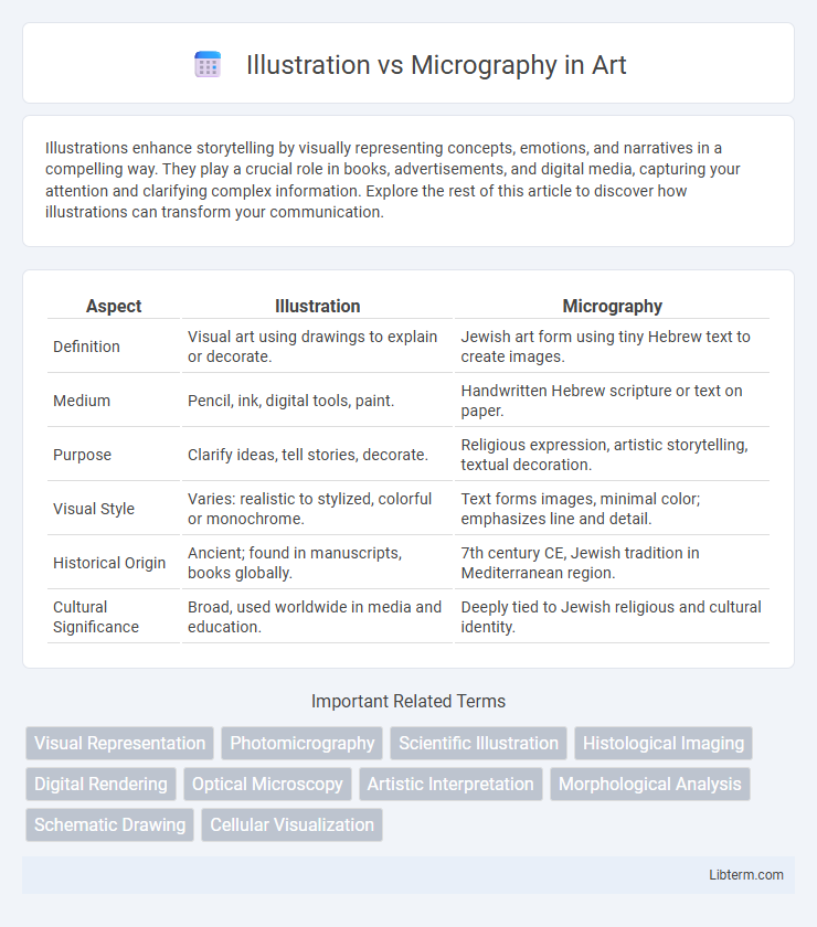 Micrography vs Illustration in Art - What is The Difference?