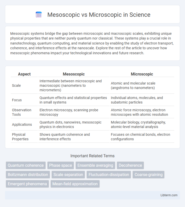 Microscopic vs Mesoscopic in Science - What is The Difference?