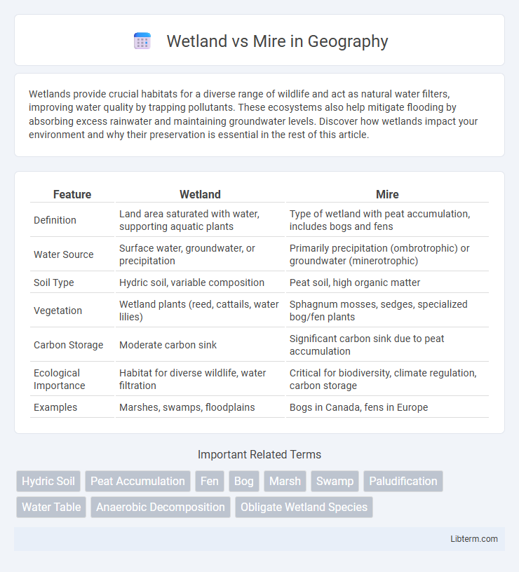 Mire vs Wetland in Geography - What is The Difference?