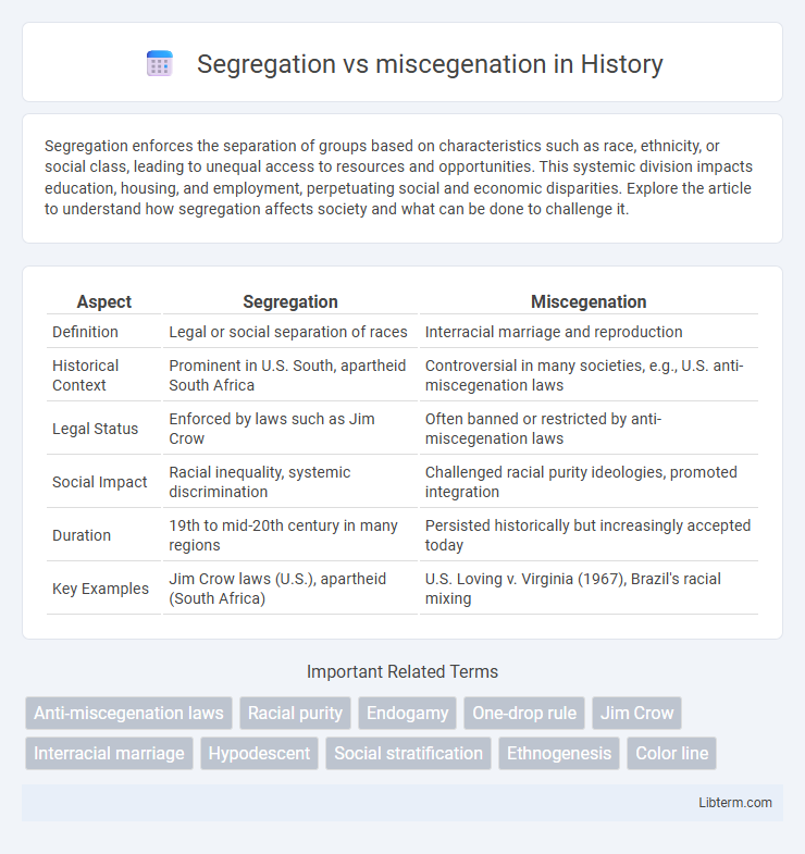 miscegenation vs Segregation in History - What is The Difference?
