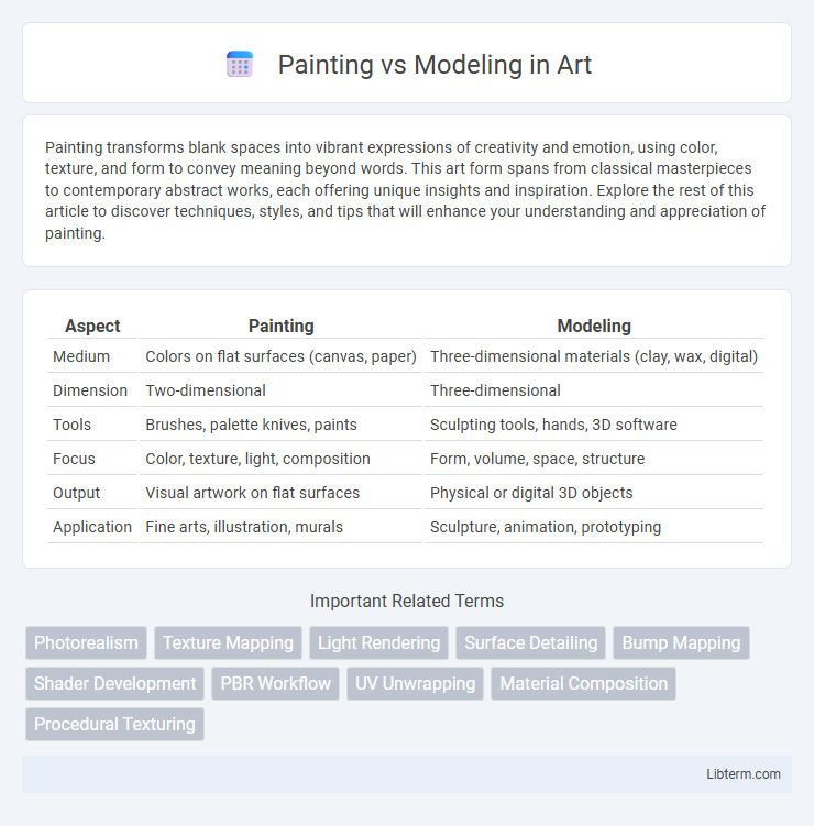 Modeling vs Painting in Art - What is The Difference?