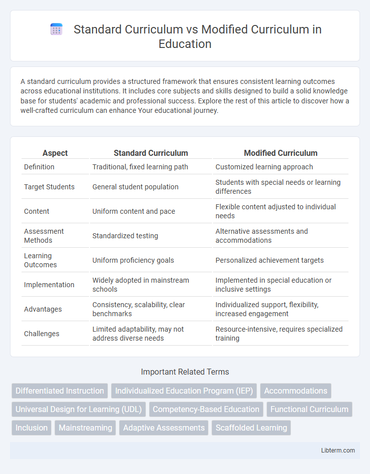 Modified Curriculum vs Standard Curriculum in Education - What is The Difference?