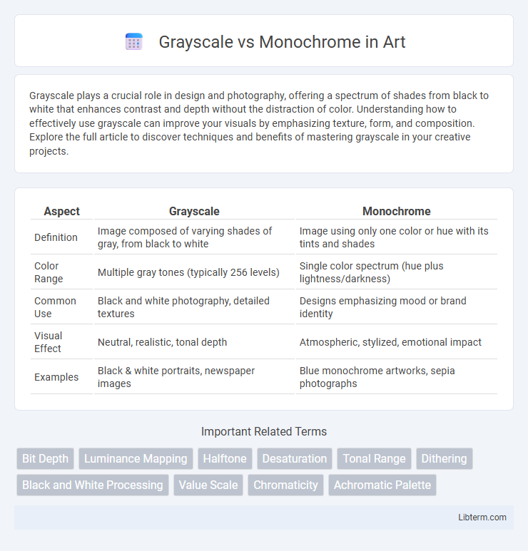 Monochrome vs Grayscale in Art - What is The Difference?