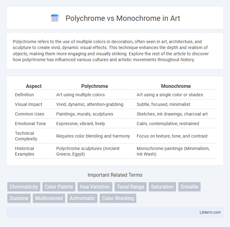 Monochrome vs Polychrome in Art - What is The Difference?