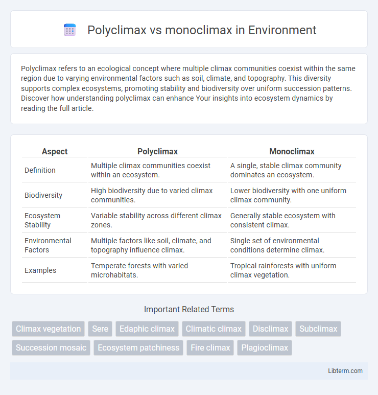 monoclimax vs Polyclimax in Environment - What is The Difference?