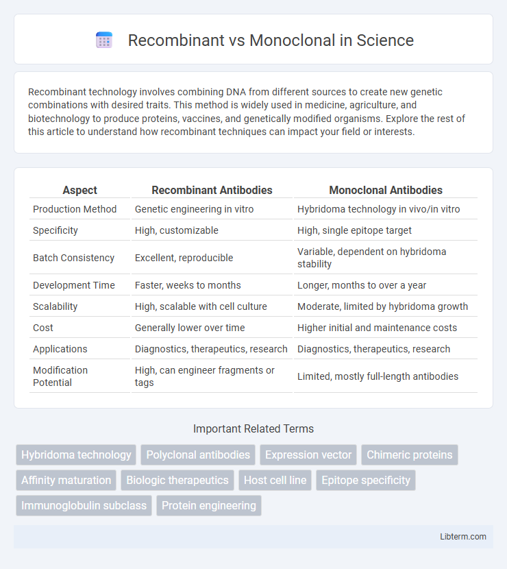 Monoclonal vs Recombinant in Science - What is The Difference?