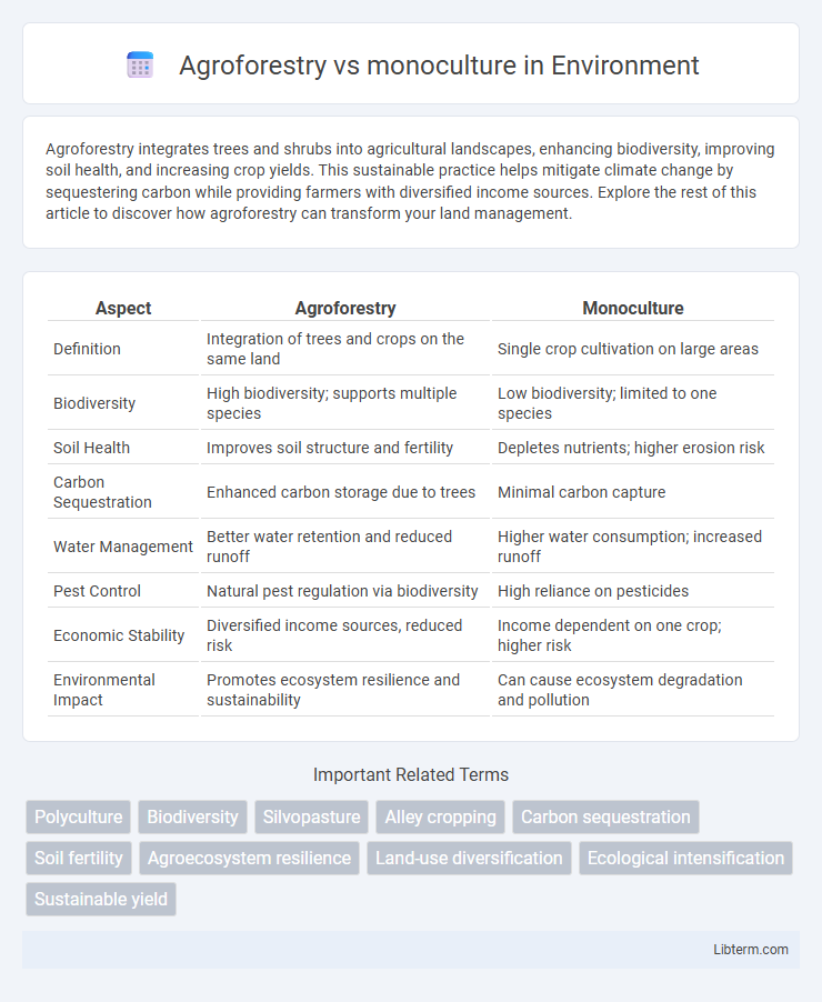 monoculture vs Agroforestry in Environment - What is The Difference?