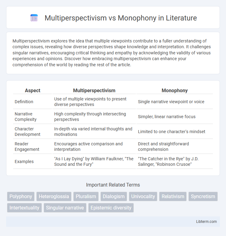 Monophony vs Multiperspectivism in Literature - What is The Difference?