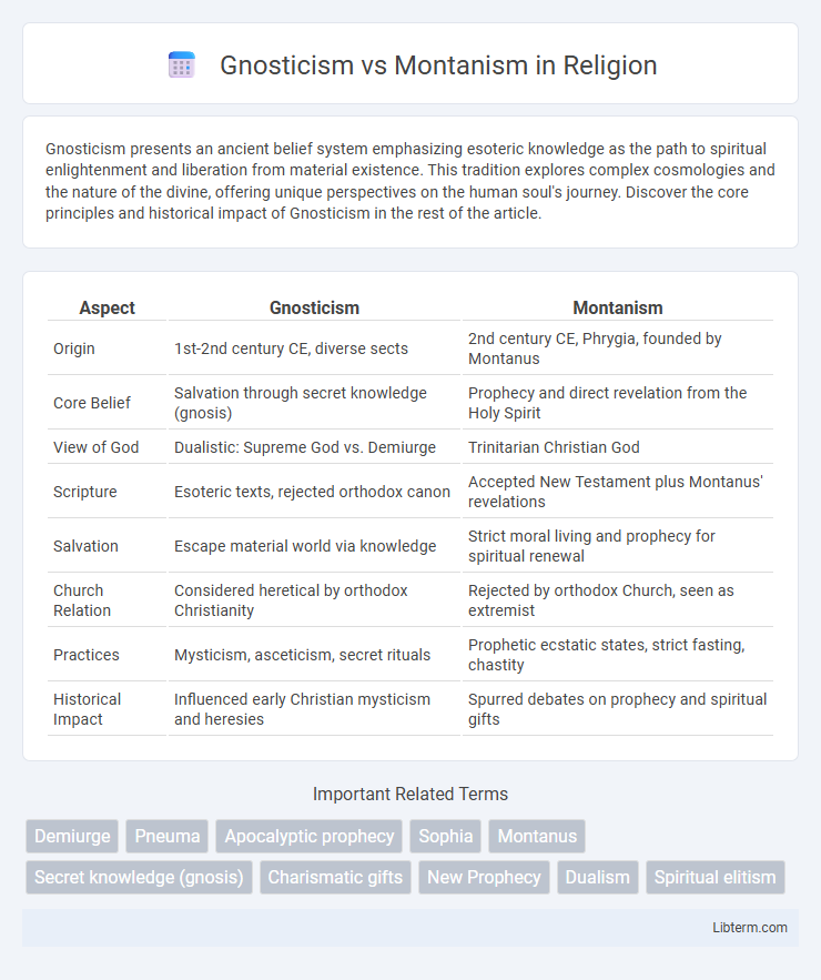 Montanism vs Gnosticism in Religion - What is The Difference?