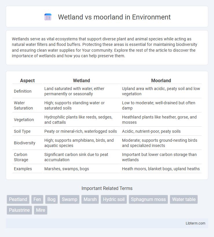 moorland vs Wetland in Environment - What is The Difference?