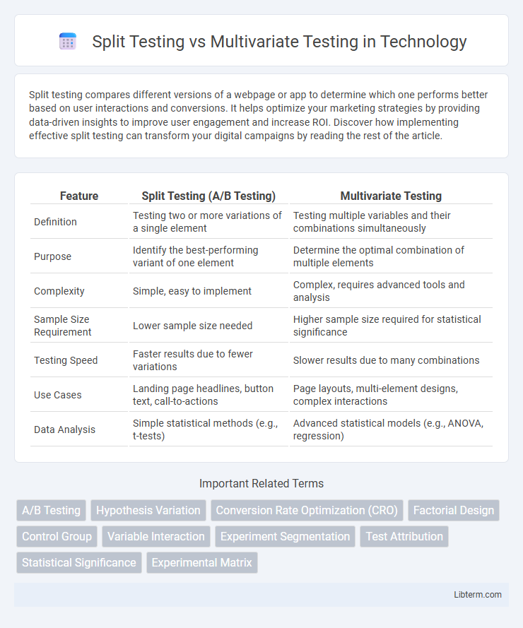 Multivariate Testing vs Split Testing in Technology - What is The Difference?