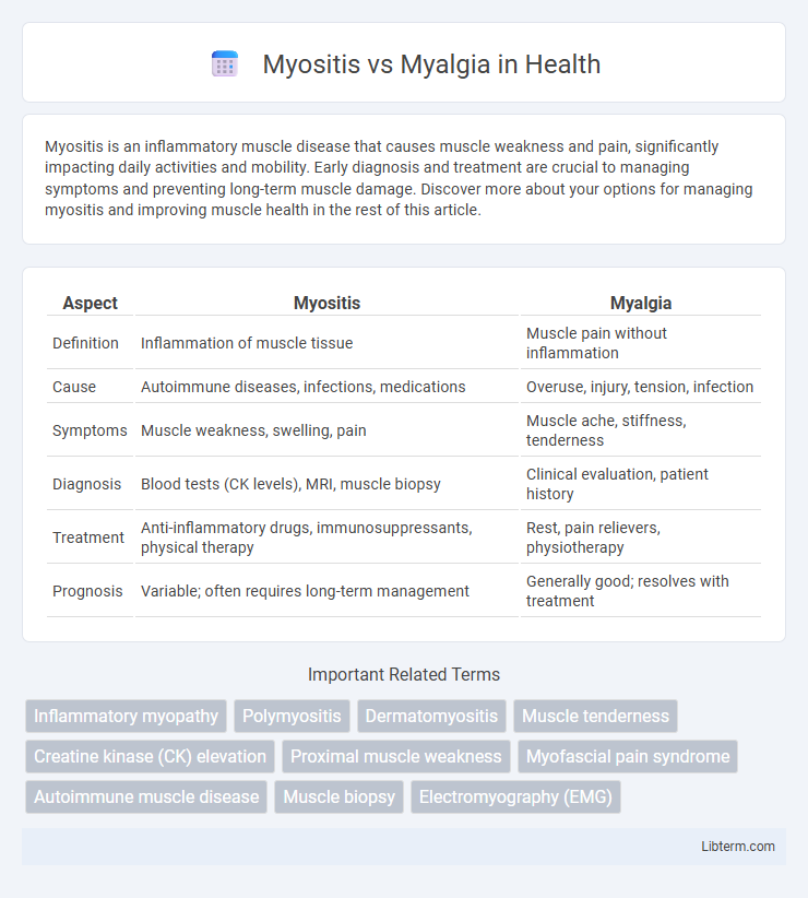 Myalgia vs Myositis in Health - What is The Difference?