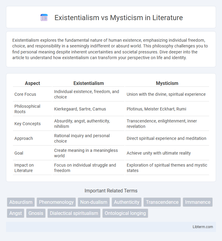 Mysticism vs Existentialism in Literature - What is The Difference?