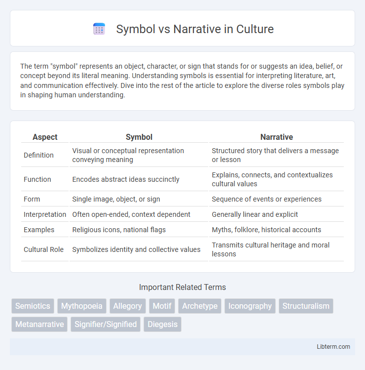 Narrative vs Symbol in Culture - What is The Difference?