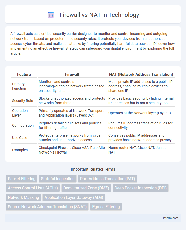 NAT vs Firewall in Technology - What is The Difference?