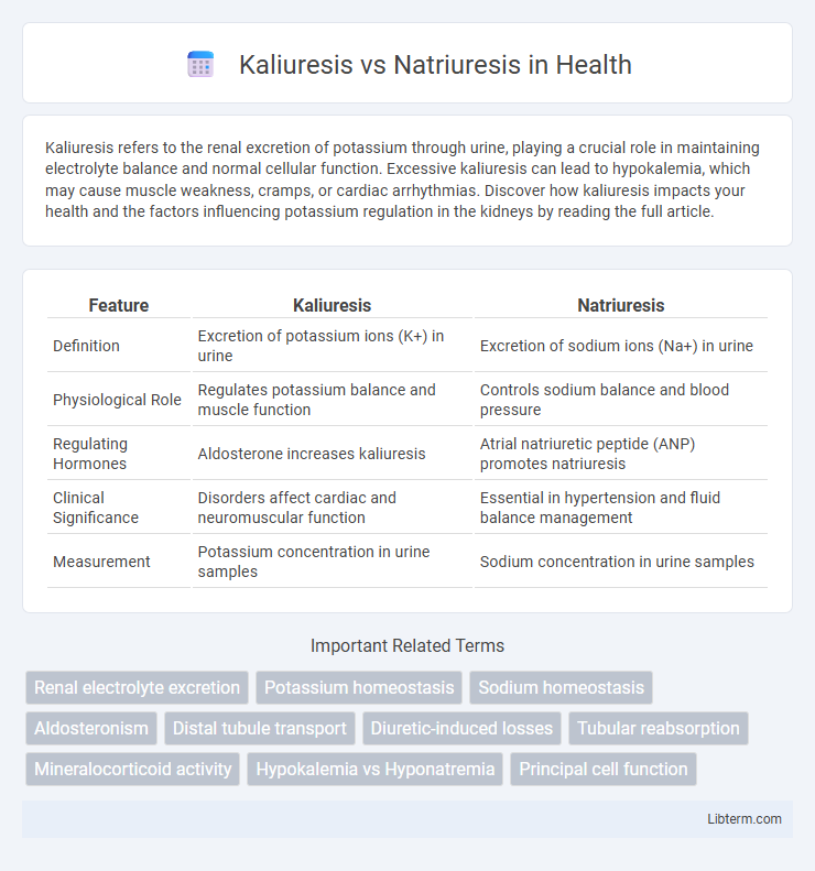 Natriuresis vs Kaliuresis in Health - What is The Difference?