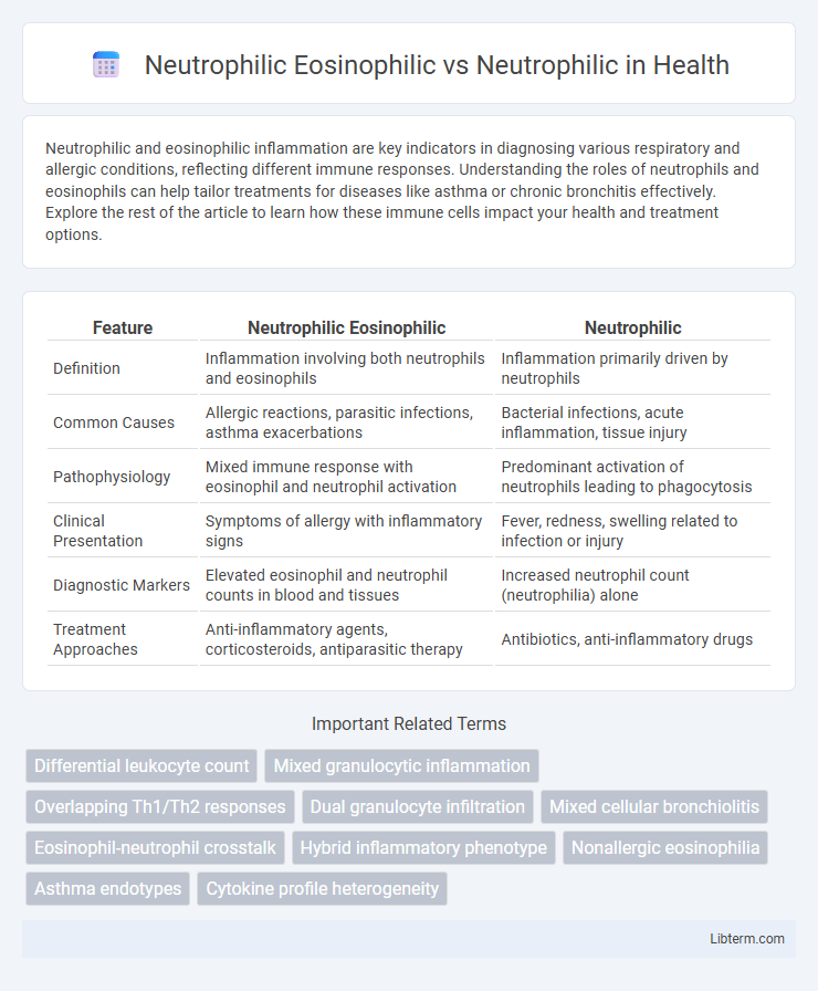 Neutrophilic vs Neutrophilic Eosinophilic in Health - What is The Difference?