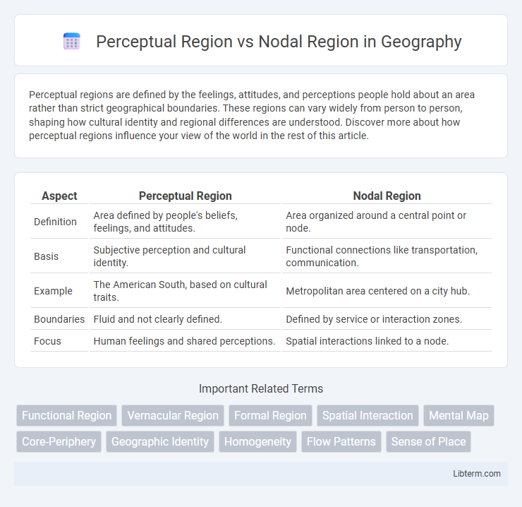 Nodal Region vs Perceptual Region in Geography - What is The Difference?