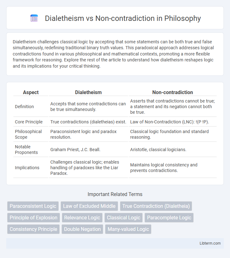 Non-contradiction vs Dialetheism in Philosophy - What is The Difference?