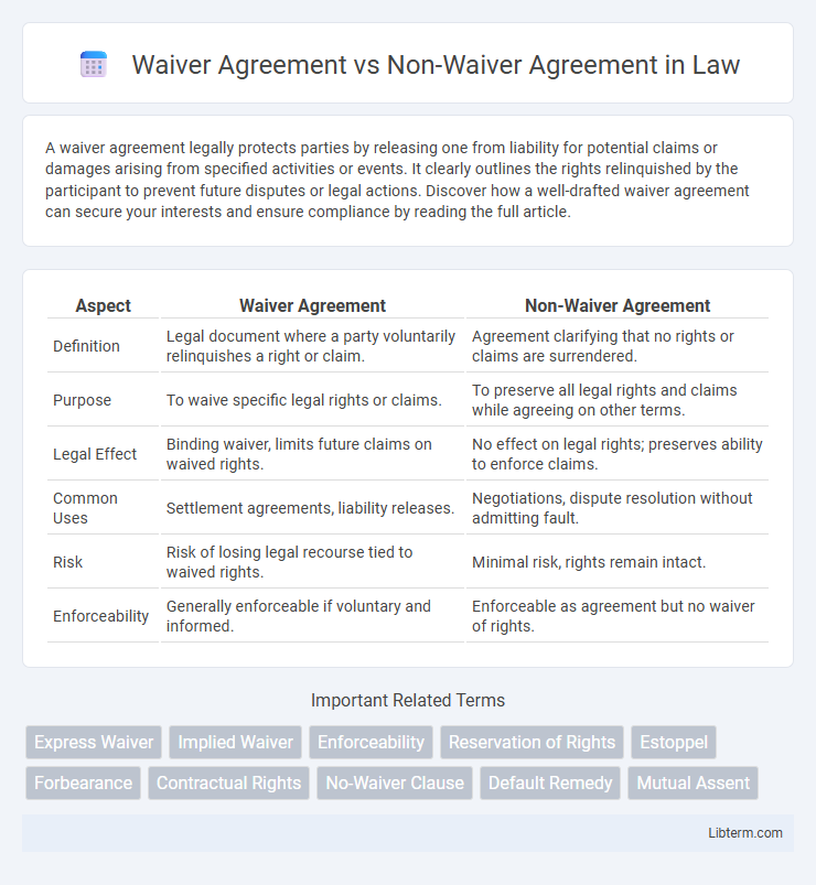 Non-Waiver Agreement vs Waiver Agreement in Law - What is The Difference?