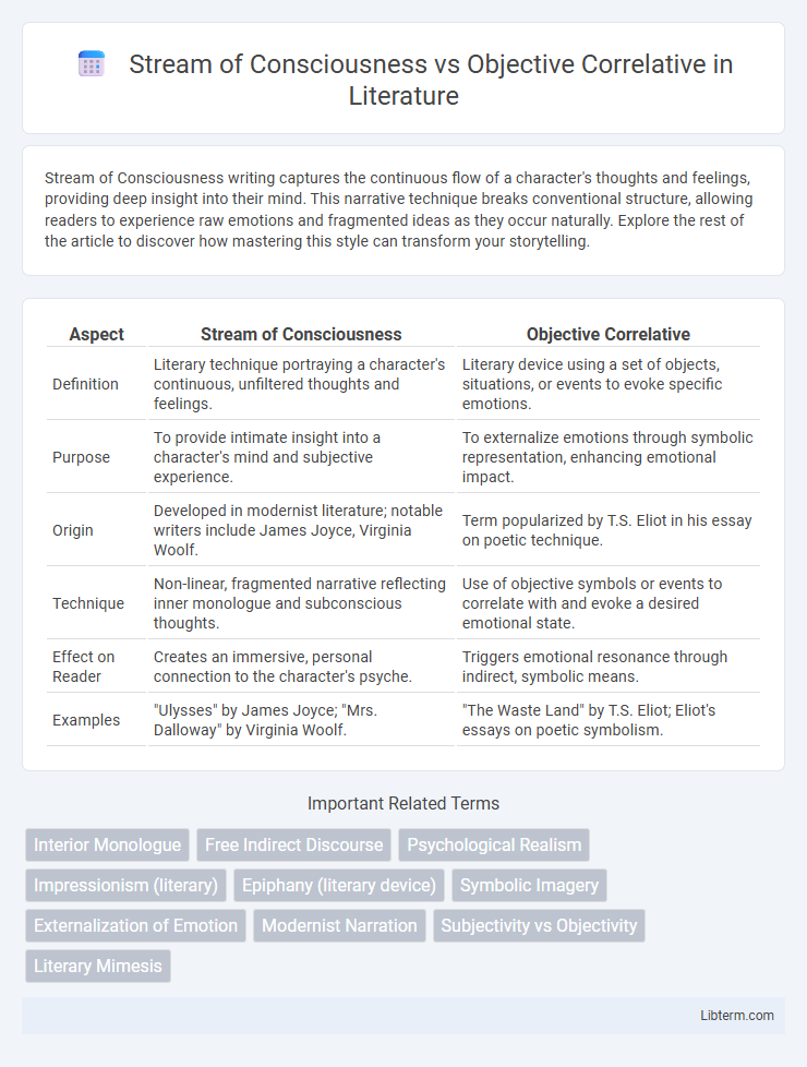Objective Correlative vs Stream of Consciousness in Literature - What is The Difference?