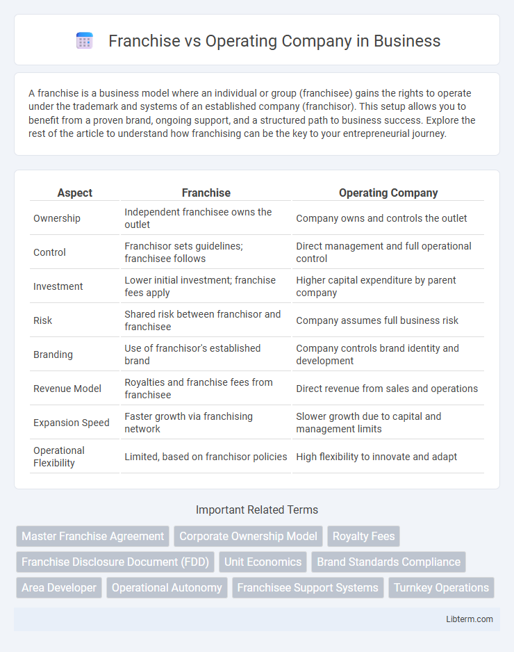 Operating Company vs Franchise in Business - What is The Difference?