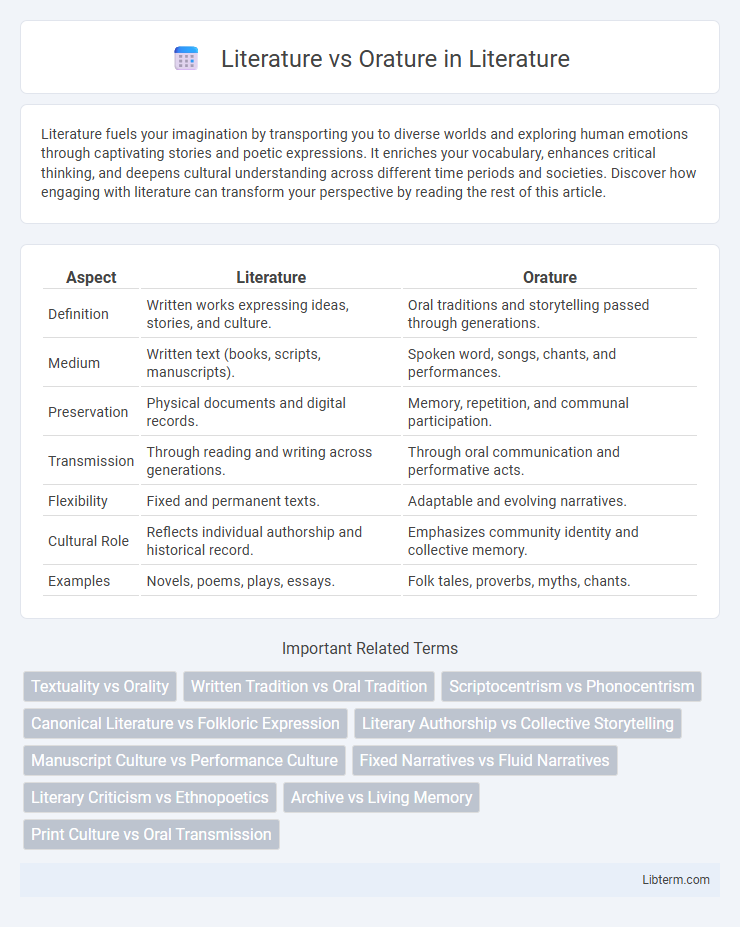 Orature vs Literature in Literature - What is The Difference?