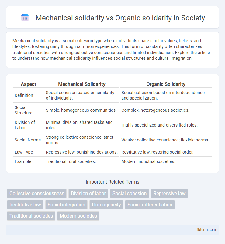 Organic solidarity vs Mechanical solidarity in Society - What is The Difference?