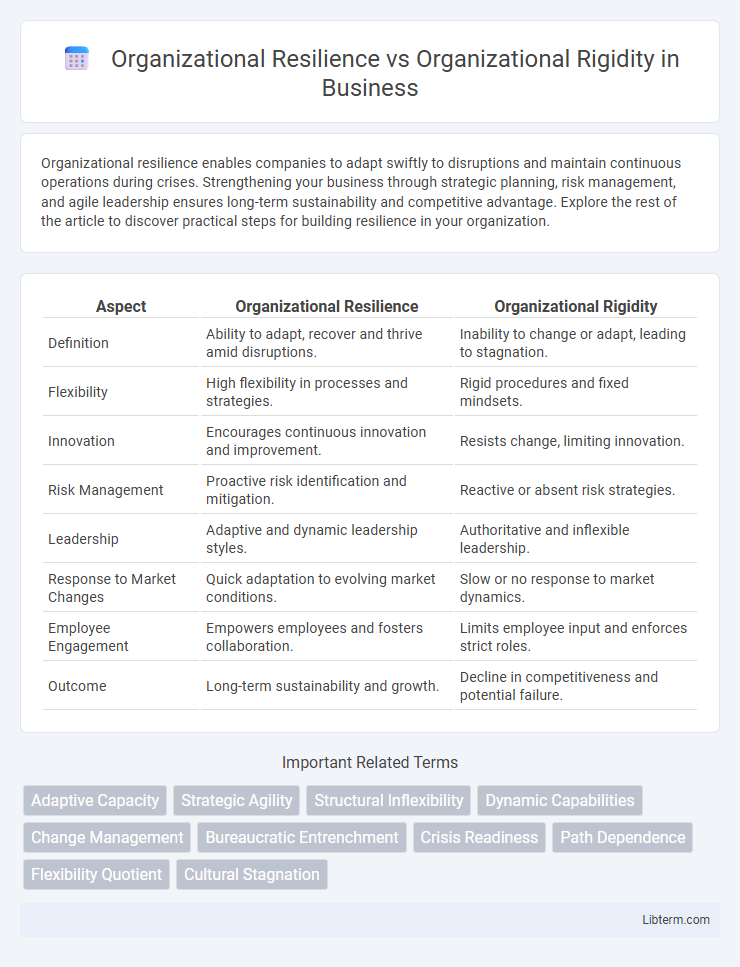 Organizational Rigidity vs Organizational Resilience in Business - What is The Difference?